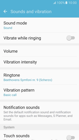 Press the Home key to return to the home screen.