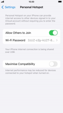 Press the Home key to return to the home screen.