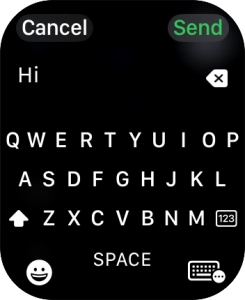 Press the input icon.