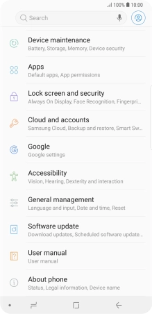 Press Software update.