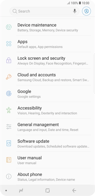 Press Software update.