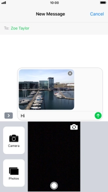 Press the send icon.