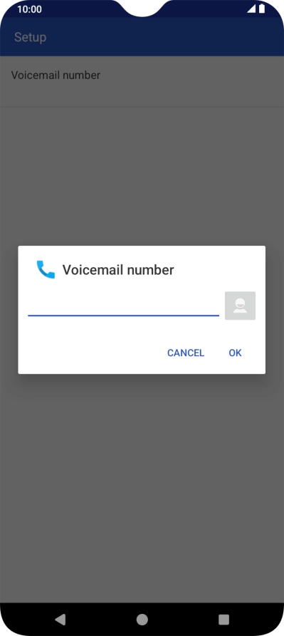 Key in +61414121121 and press OK.