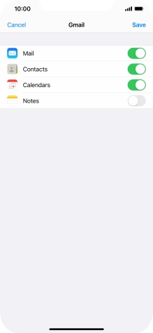 If this screen is displayed, you email account has been recognised and set up automatically. Follow the instructions on the screen to key in more information and finish setting up your phone.