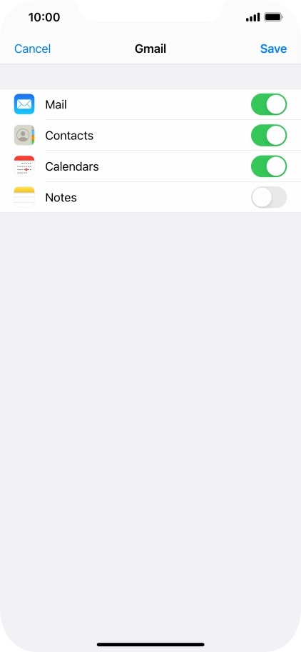 If this screen is displayed, you email account has been recognised and set up automatically. Follow the instructions on the screen to key in more information and finish setting up your phone.