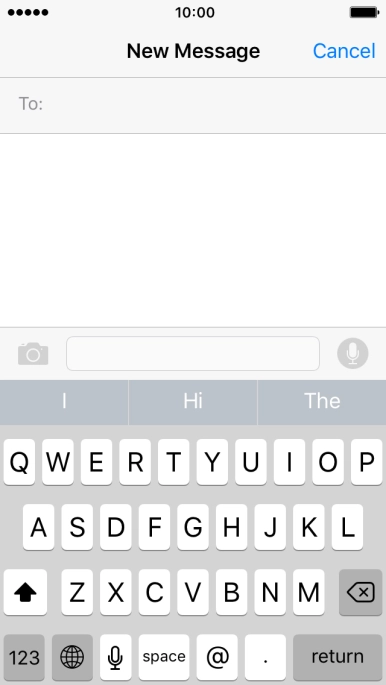 Press the required word to insert it.