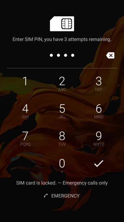 If you're asked to key in your PIN, do so and press the confirm icon.