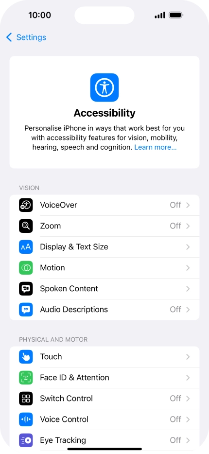 Press the required category below 