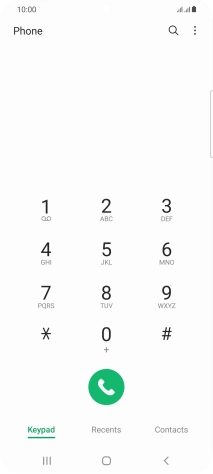 Press the menu icon.
