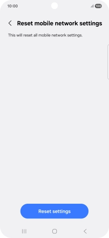 Press Reset settings.