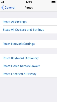 Press Reset All Settings.