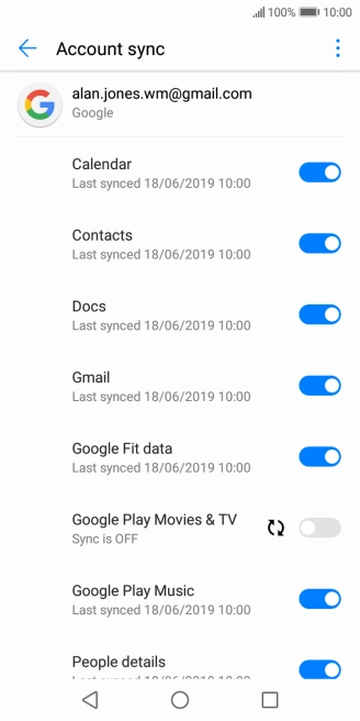 Press the Home key to return to the home screen.