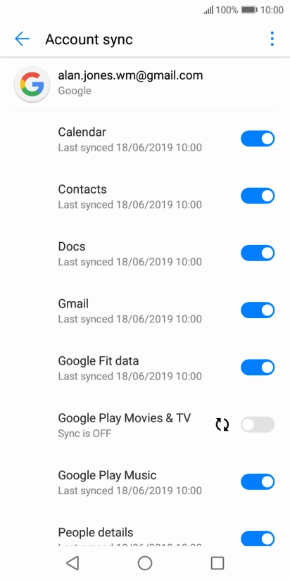 Press the Home key to return to the home screen.