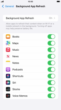 Press Background App Refresh.