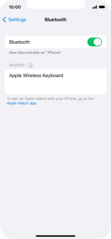 Press the required Bluetooth device and follow the instructions on the screen to pair the device with your phone.