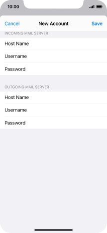 Press Save. Your email account has now been set up. To select more settings for incoming and outgoing server, proceed with the following steps.