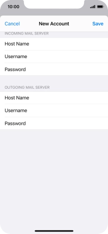 Press Save. Your email account has now been set up. To select more settings for incoming and outgoing server, proceed with the following steps.