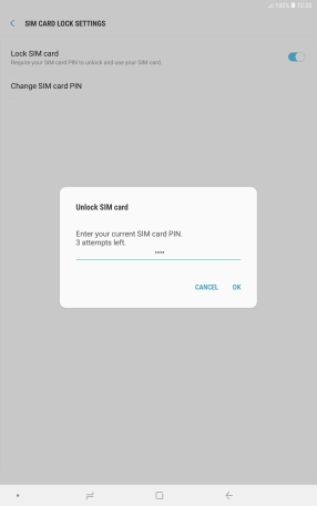 Key in your PIN and press OK.