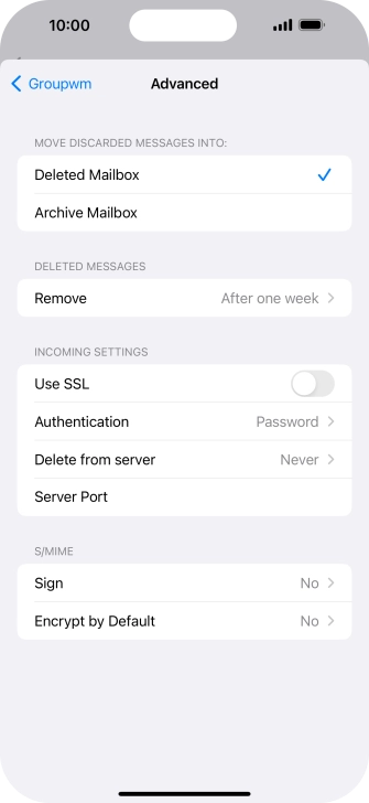 Press Authentication.