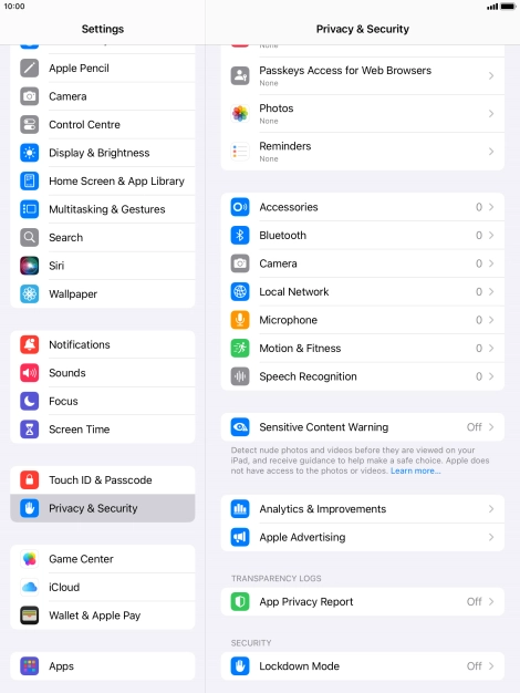 Press Sensitive Content Warning.