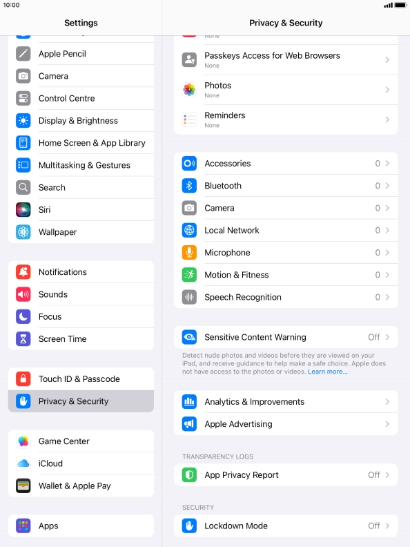 Press Sensitive Content Warning.