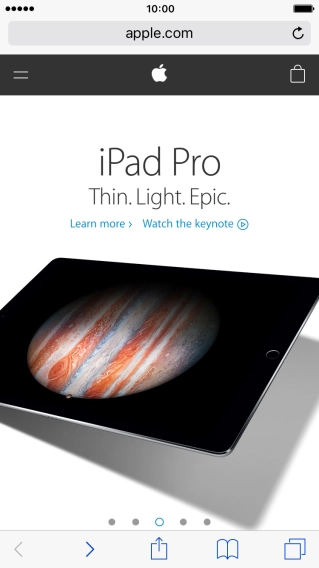 Press the address bar.