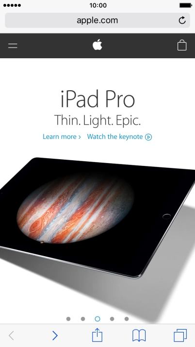 Press the address bar.