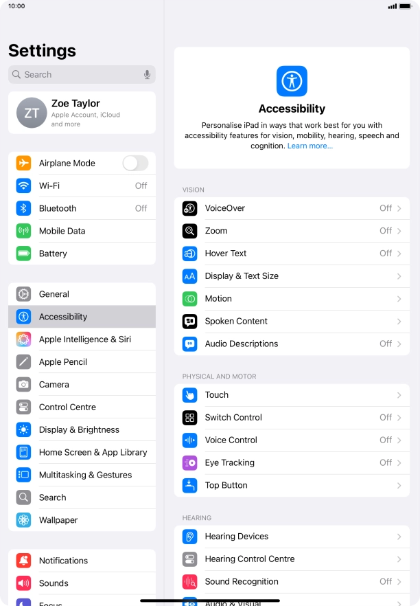Press the required category below 