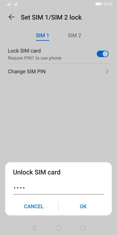 Key in your PIN and press OK.