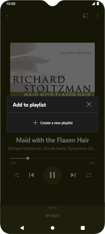 Press Create a new playlist.