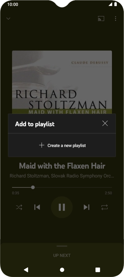 Press Create a new playlist.