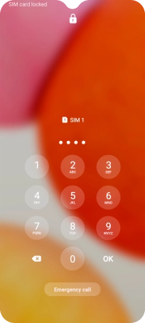 If you're asked to key in your PIN, do so and press OK.