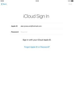 Press the field next to 