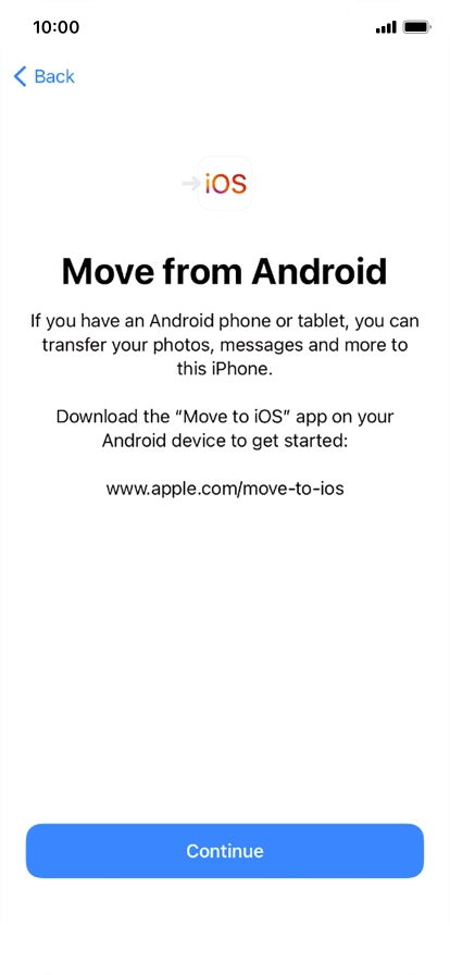 To transfer content to your phone, you need to install the app 