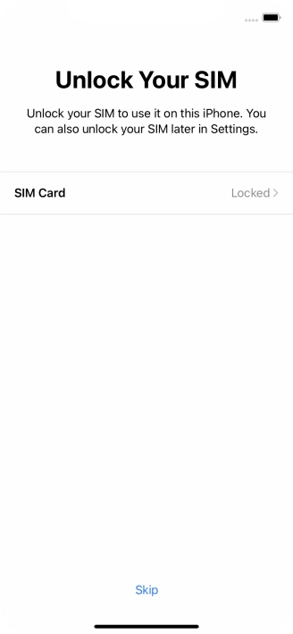 Press SIM Card.