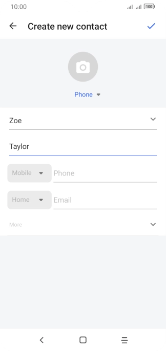 Press Phone and key in the required phone number.