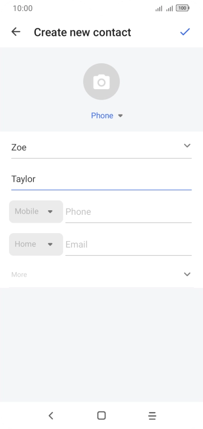 Press Phone and key in the required phone number.