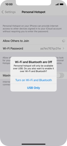 If Wi-Fi is turned off, press Turn on Wi-Fi and Bluetooth.