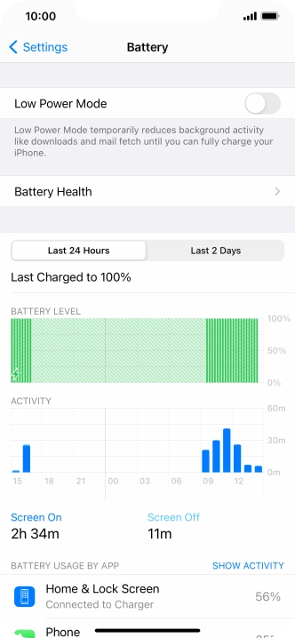 Press Battery Health.