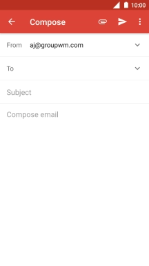 Press To and key in the first letters of the recipient's name.