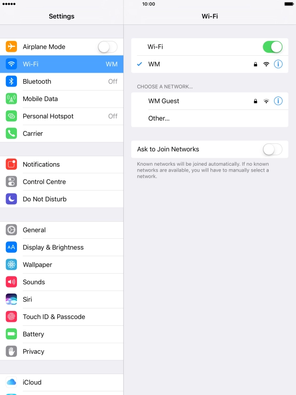 Press the Home key to return to the home screen.