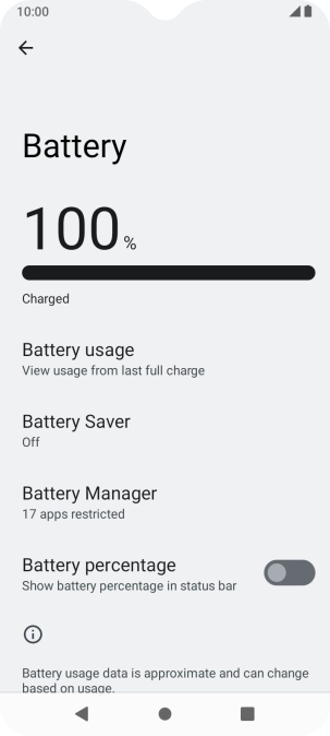 Press Battery Saver.