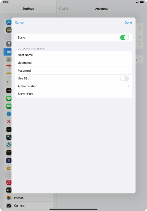 Press Authentication.
