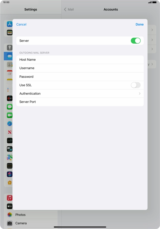 Press Authentication.