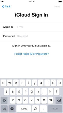 Press the field next to 