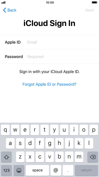 Press the field next to 