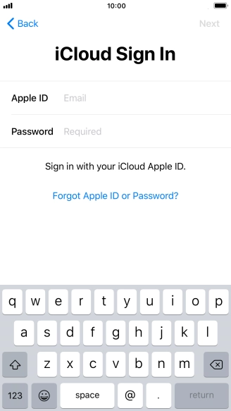 Press the field next to 