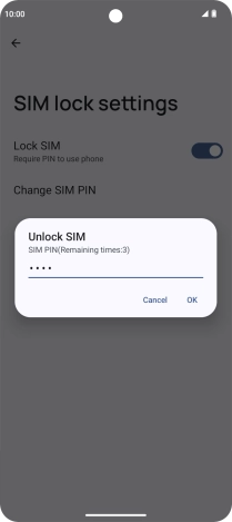 Key in your PIN and press OK.