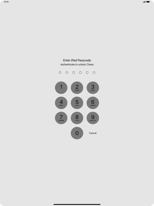 Use the lock code you created. The app is now no longer locked.