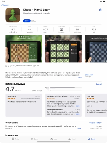 Press GET and follow the instructions on the screen to install the app.